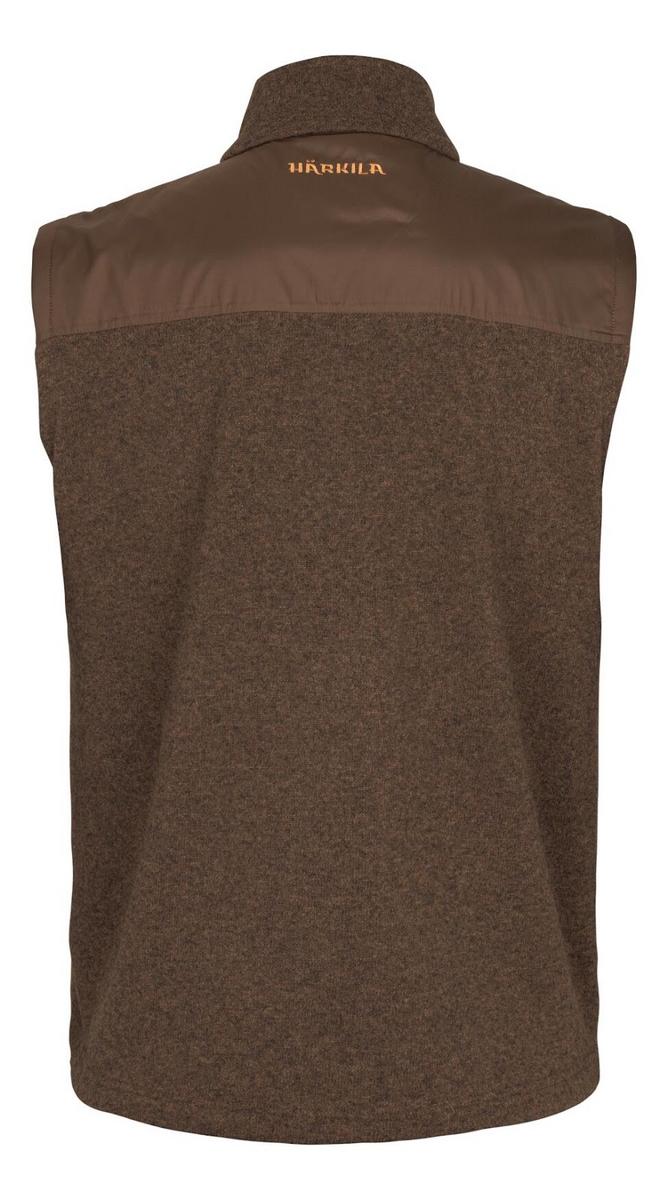 Harkila Härkila Kalix fleece waistcoat Dark earth – view 2