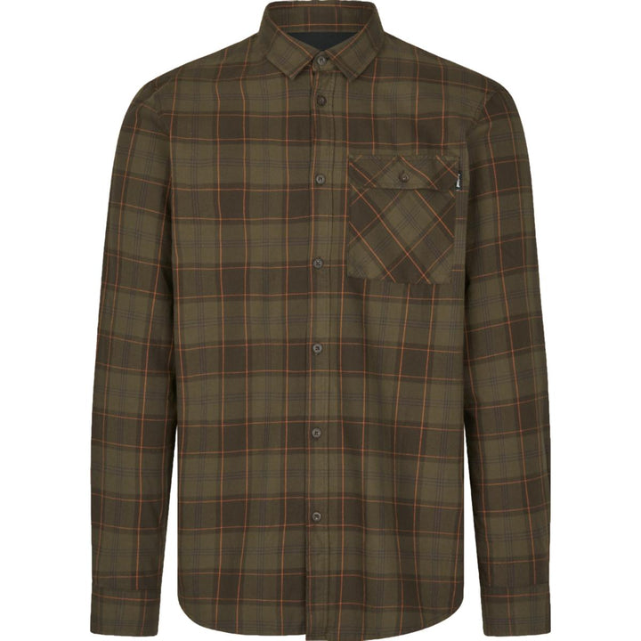 Seeland Glen Flannel Shirt Pine Green/Dark Navy Check