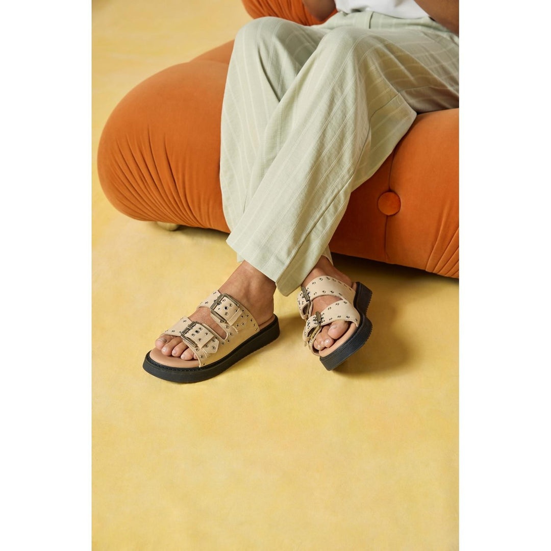 Christine Mule Sandal Taupe