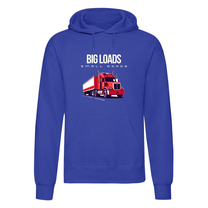 Urban Road Adults "Big Loads on Small Roads" Truck Printed Pullover Hoodie