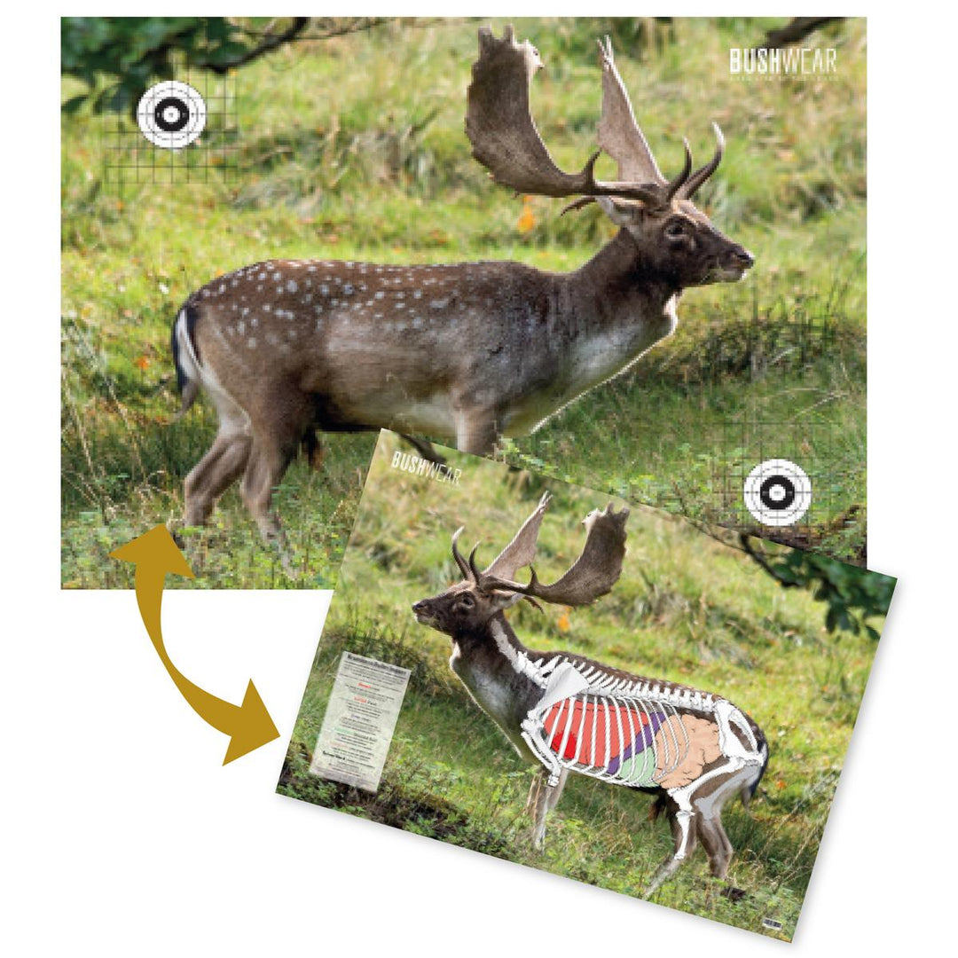 BushWear Fallow Double Sided Deer Target (4pk)