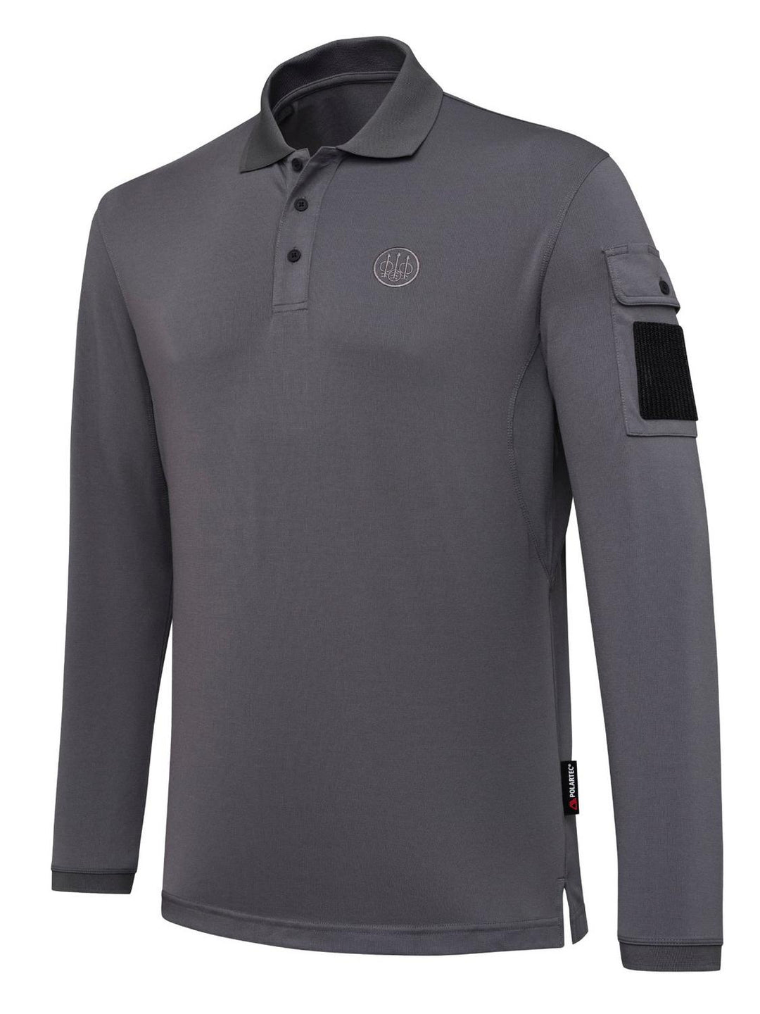 Beretta Miller Polo Long Sleeve Shirt - Smoked Pearl – view 3