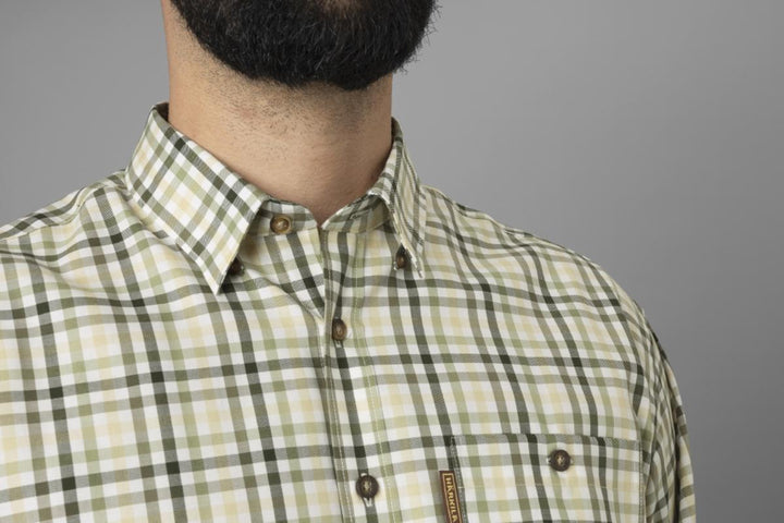 Härkila Milford Shirt Beech Green Check | Cotton Hunting Shirt