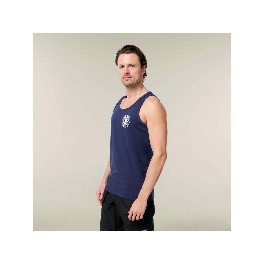 Hard Yakka Heritage Singlet Navy