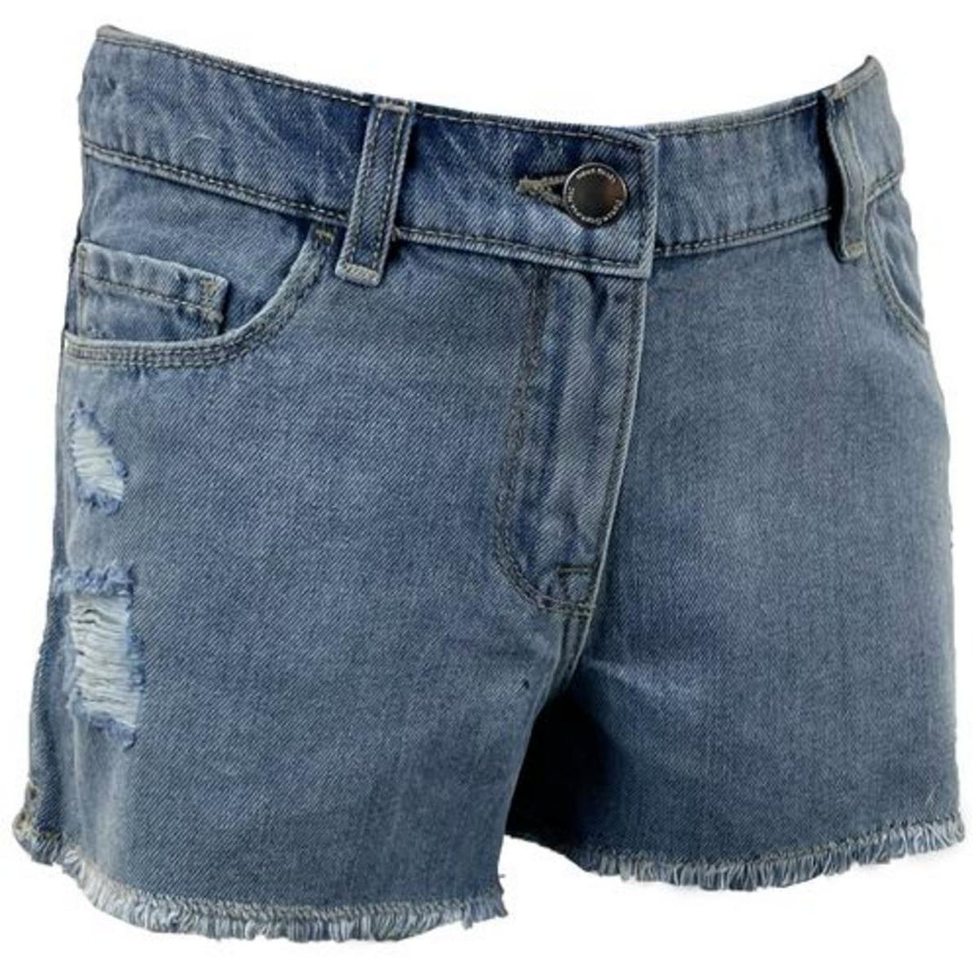 ek Wholesale Girls Distressed Ripped Denim Shorts