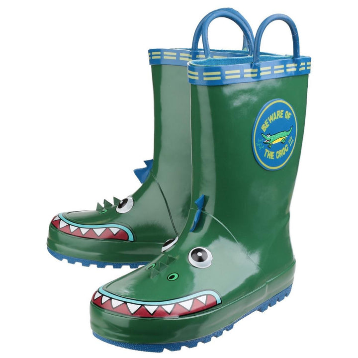 Cotswold Puddle Waterproof Pull On Boot Crocodile – view 6