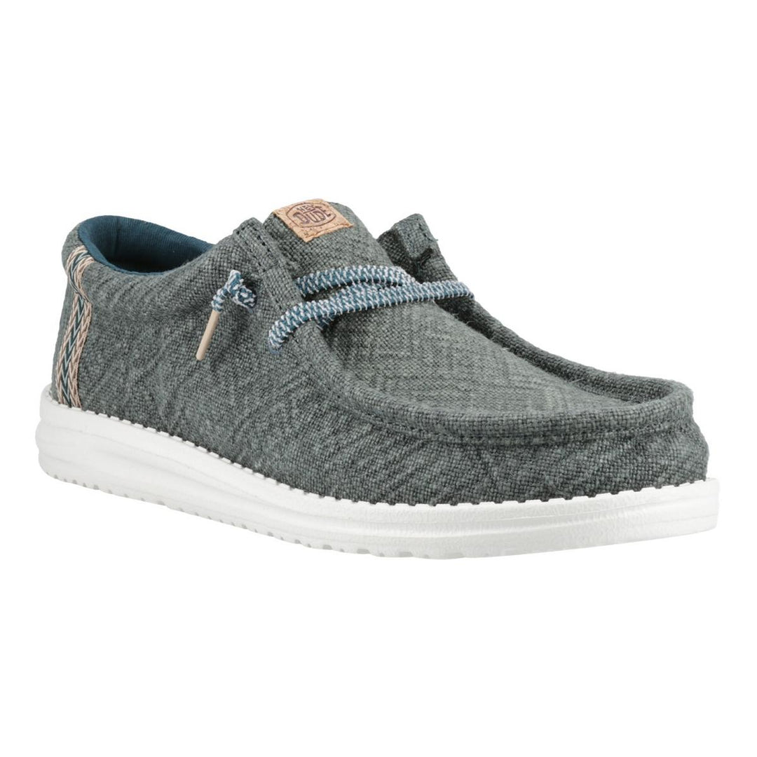 HEYDUDE Wally Jute Shoes Sea Green