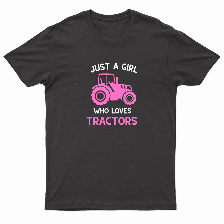 Urban Road Kids "JUST A GIRL WHO LOVES TRACTORS" Printed T-Shirt