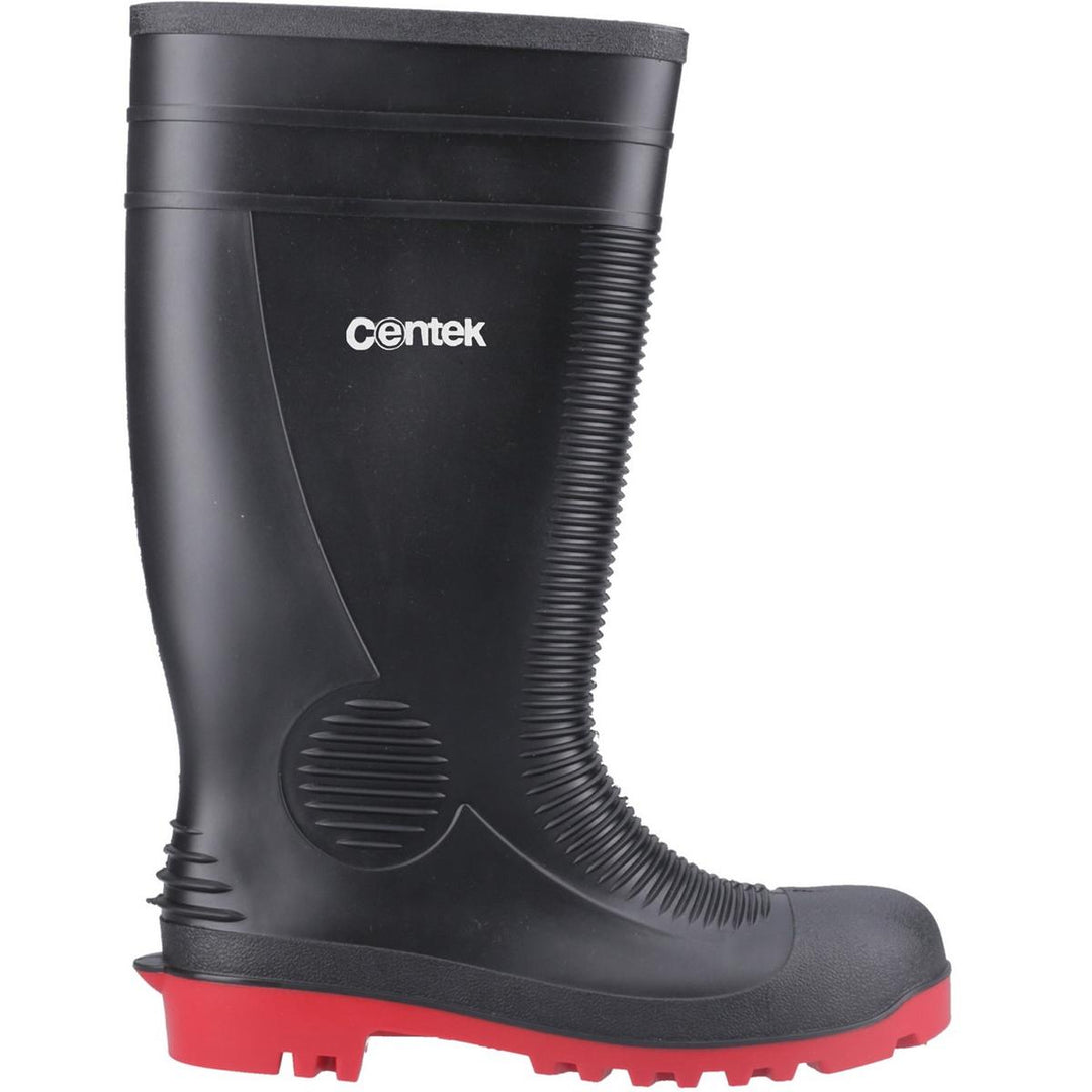 Centek FS340 Safety Wellington Black/Red