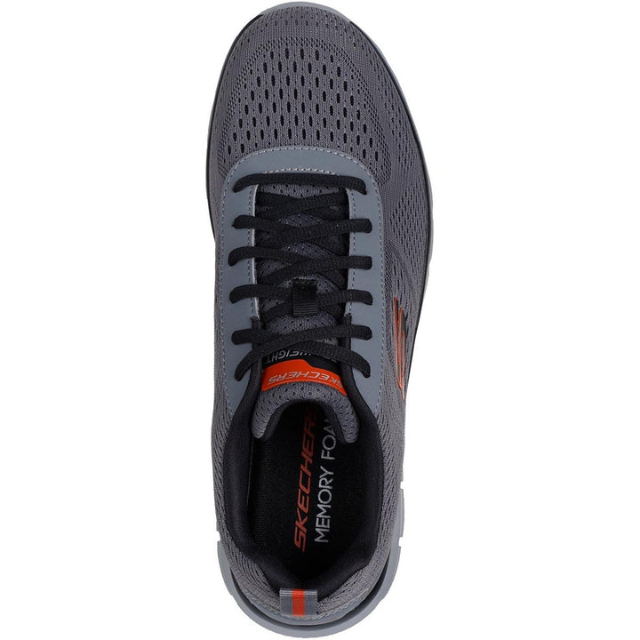 Skechers Track Leshur Shoes Charcoal/Orange