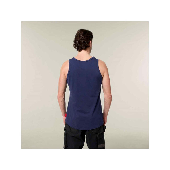 Hard Yakka Heritage Singlet Navy