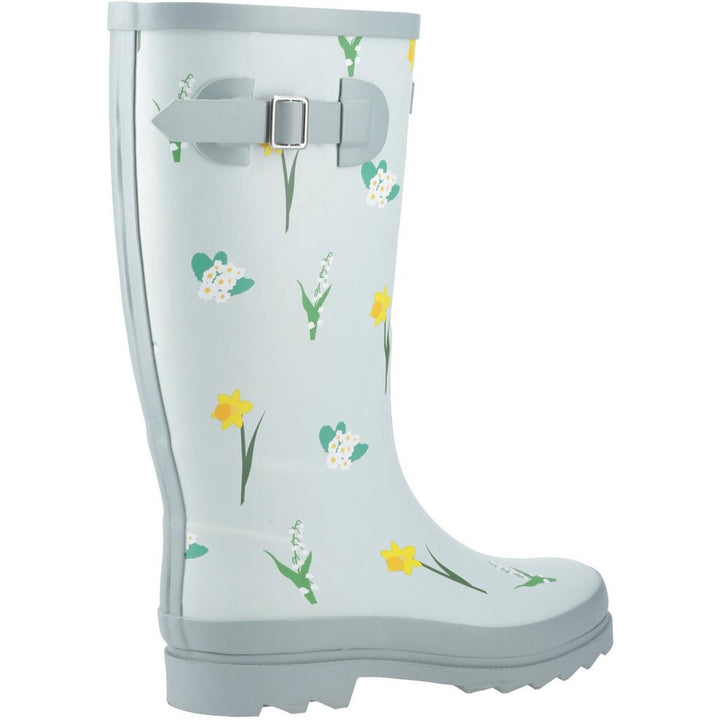 Cotswold Wildflower Tall Wellingtons Mint