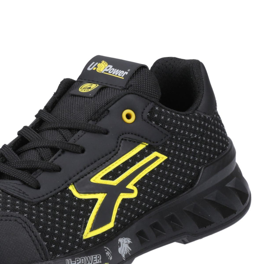 U Power Matt Lightweight Safety Shoes Black