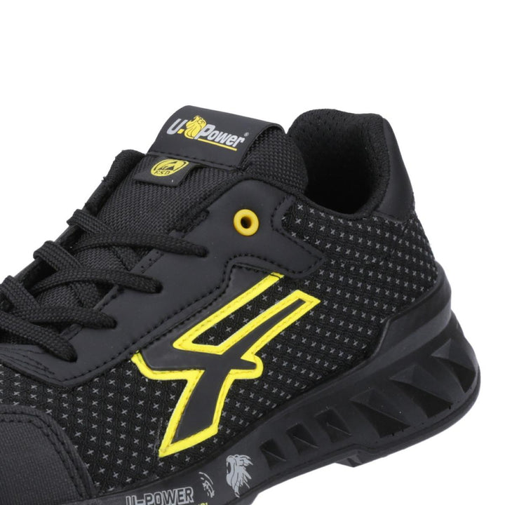 U Power Matt Lightweight Safety Shoes Black