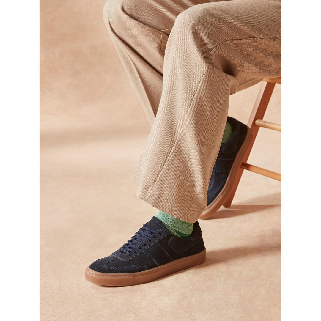 Riley Trainer Navy Suede