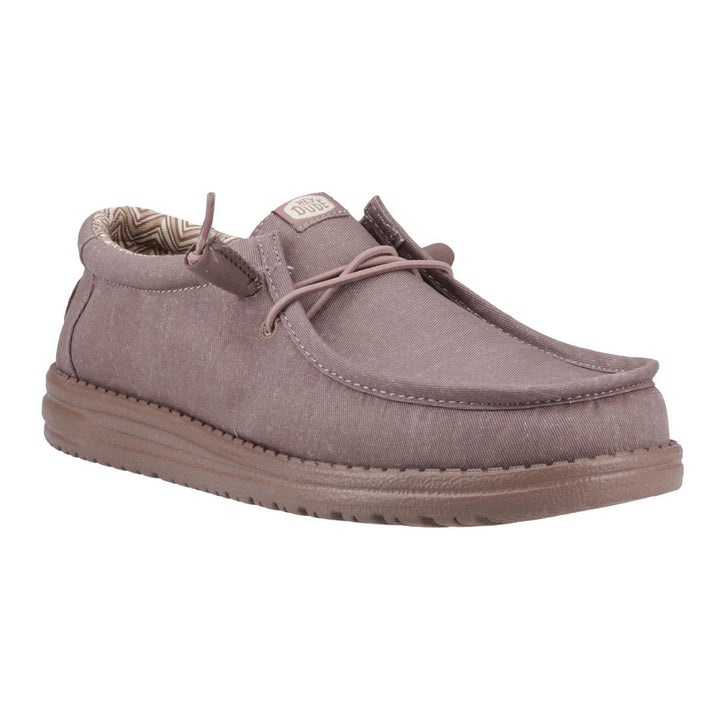 HEYDUDE Wally Stretch Canvas Shoes Deep Taupe