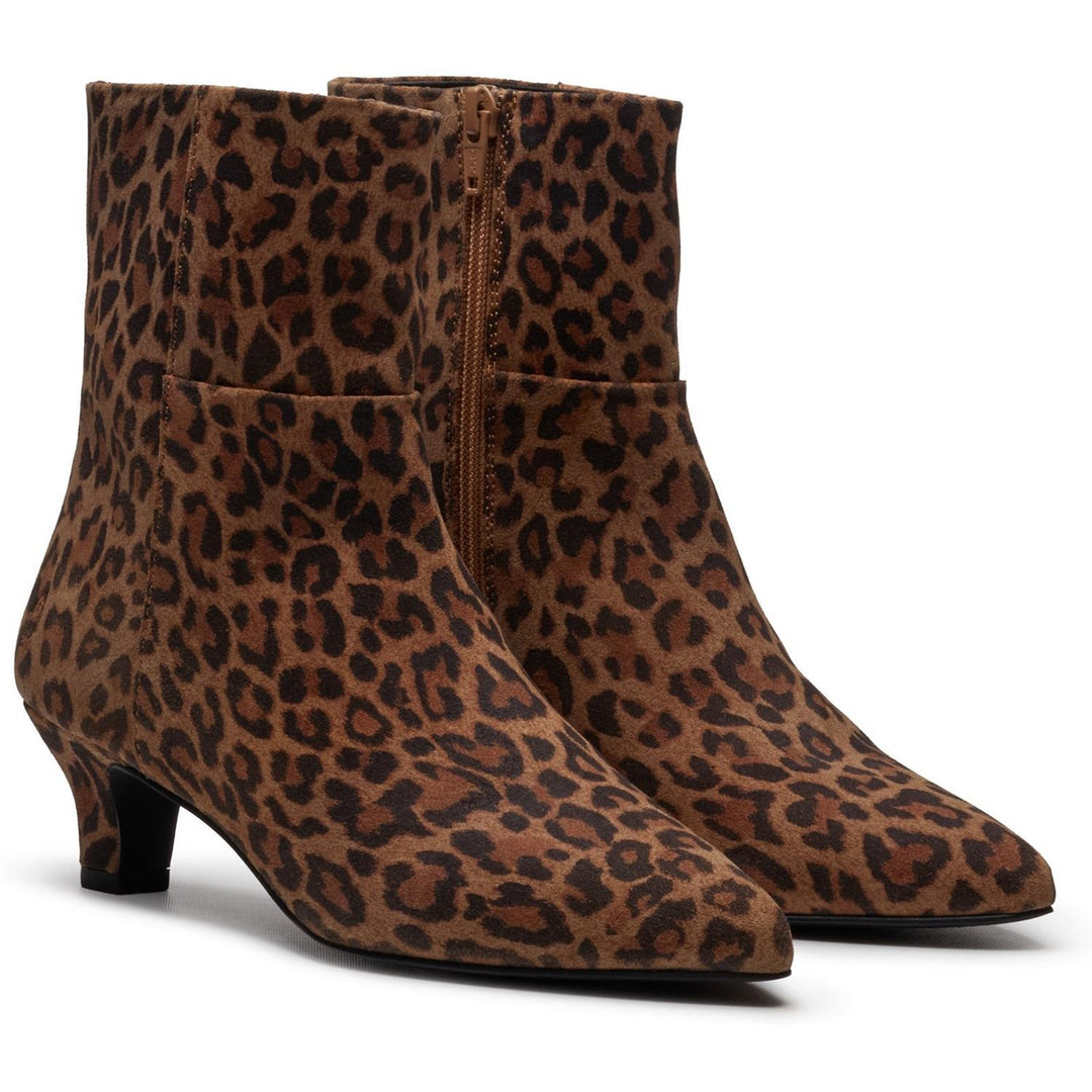 Nahla kitten heel boot Leopard