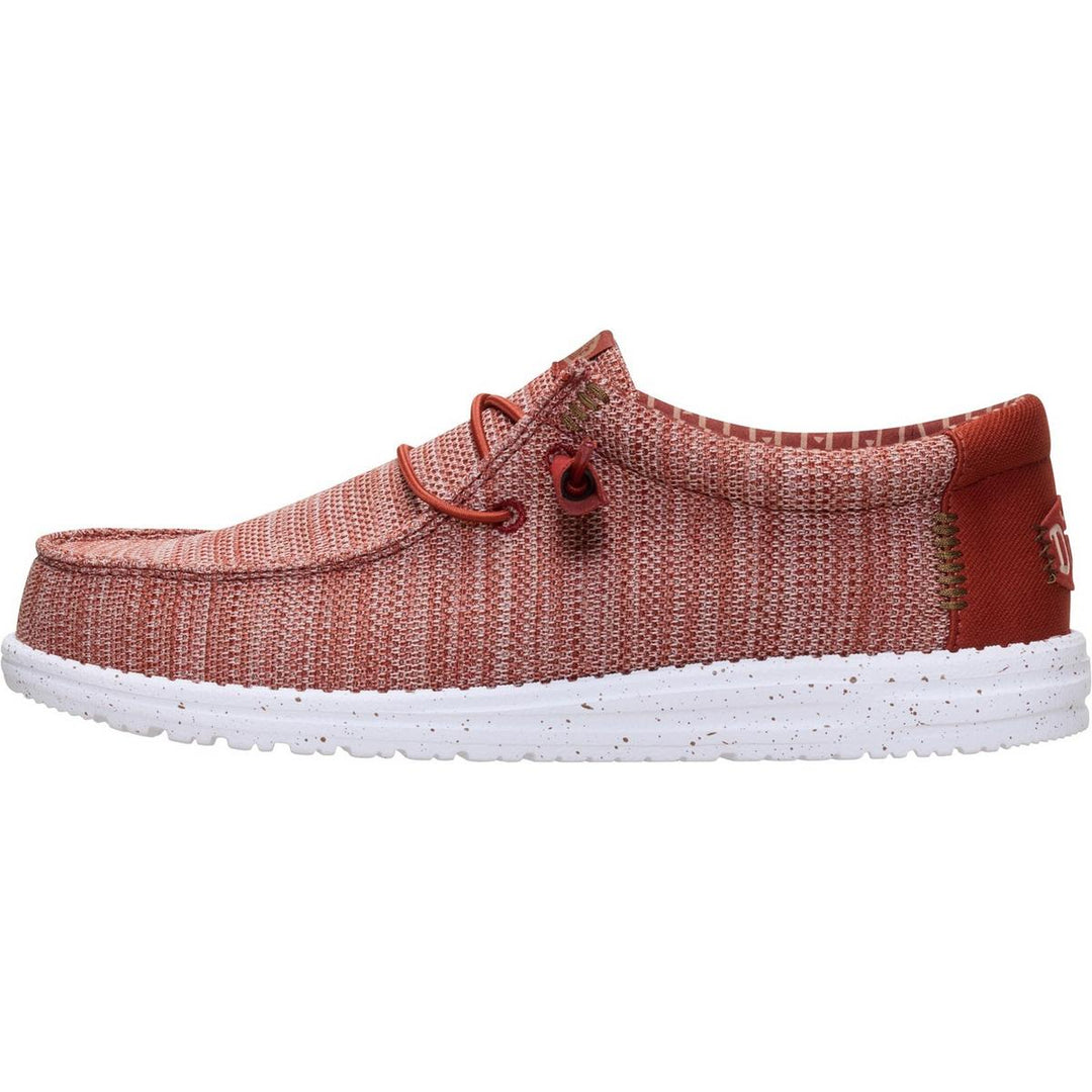 HEYDUDE Wally Stretch Sox Slip on Shoe Burnt Red/Multi