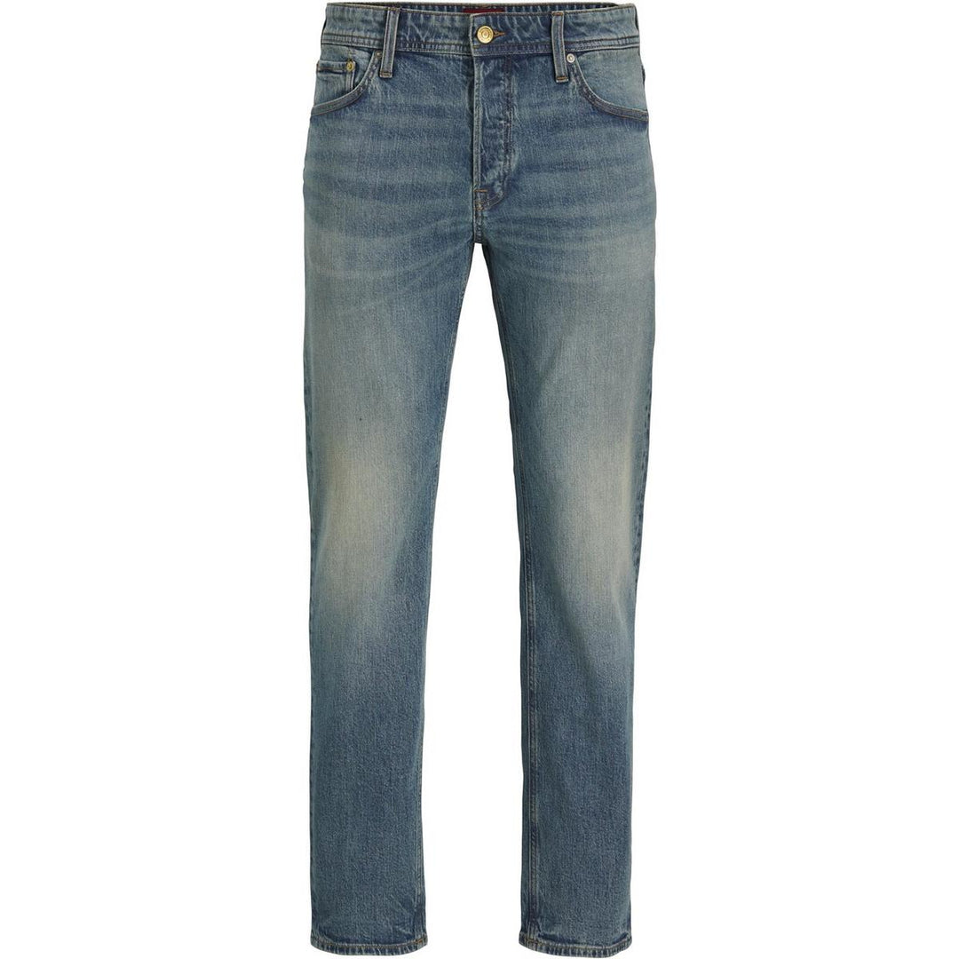 Jack & Jones Mike tapered fit jean in mid wash Blue Blue Den – view 3