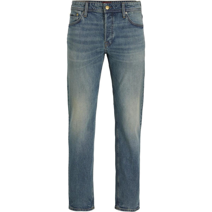 Jack & Jones Mike tapered fit jean in mid wash Blue Blue Den – view 3