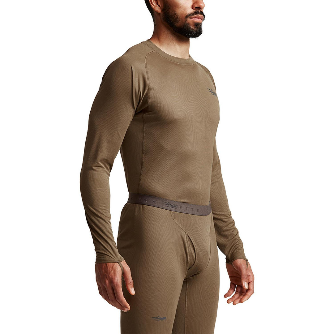Sitka Core Lightweight Crew LS Pyrite Baselayer Top