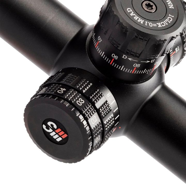 Sightron SIII PLR 6-24x50 Illuminated MOA-2 Zero Stop Rifle Scope