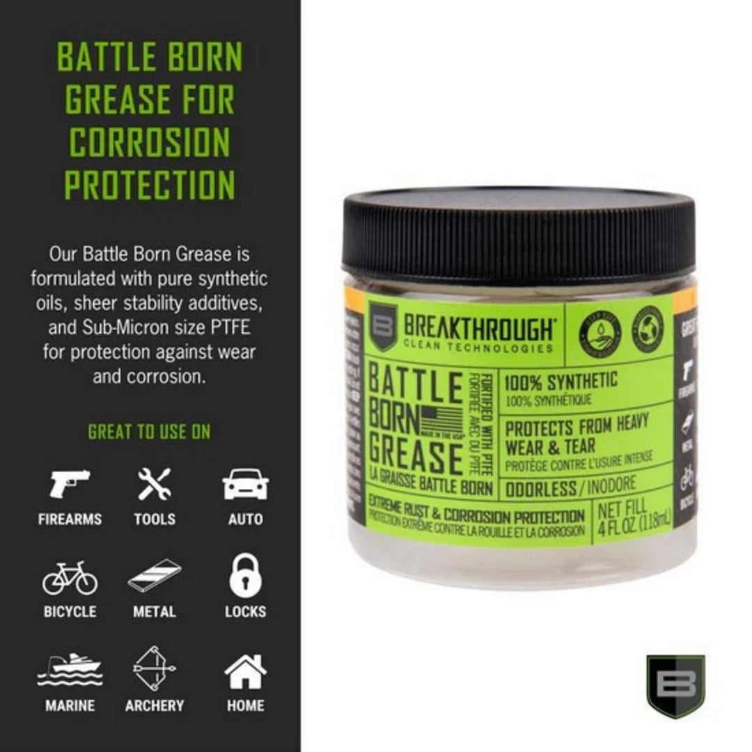 Breakthrough Clean Battle Born Grease with PTFE 4oz Jar