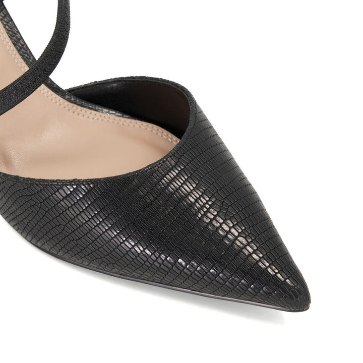 Dune Citrus Court Shoe Black