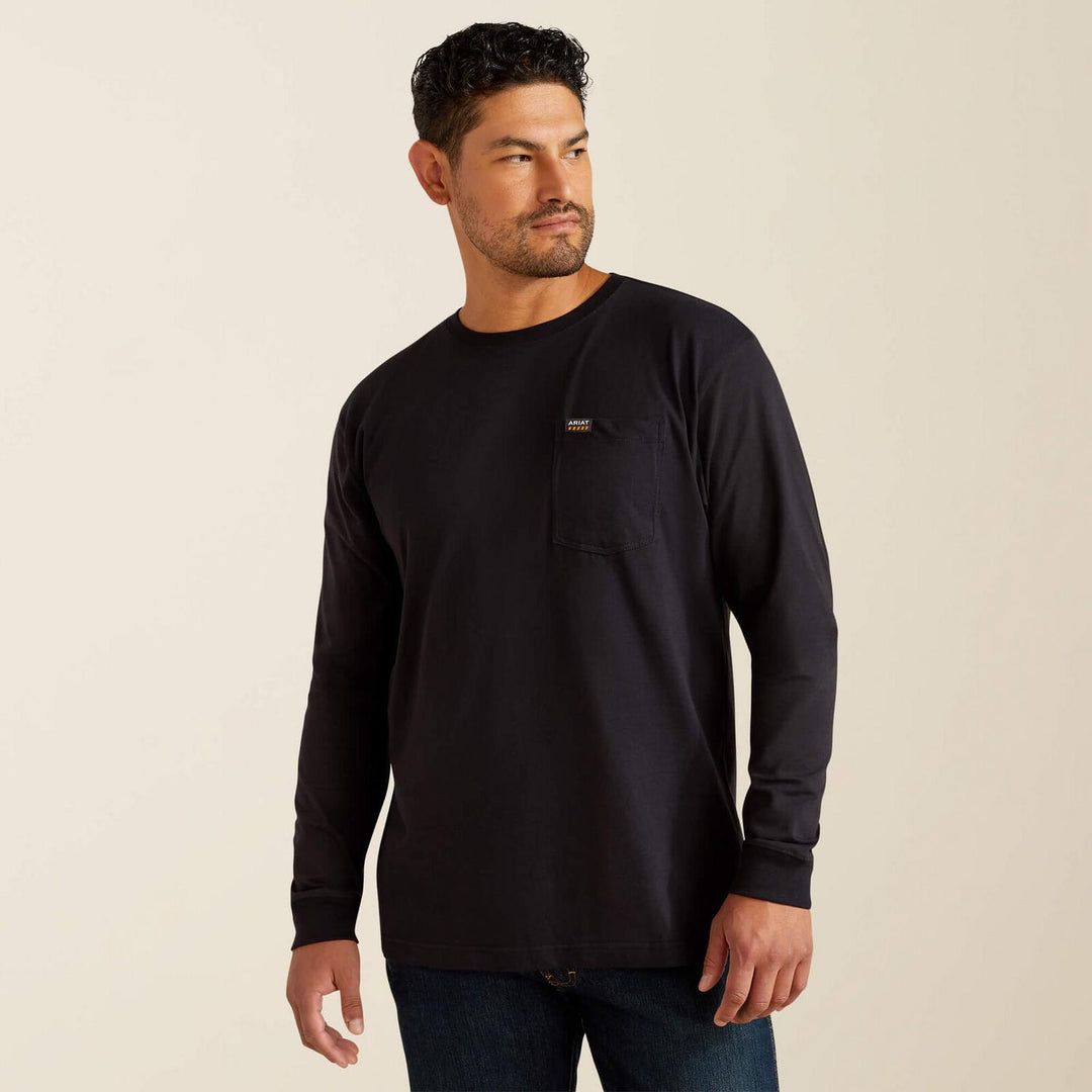 Ariat Mens Rebar Cotton Strong Standard Pocket T-Shirt