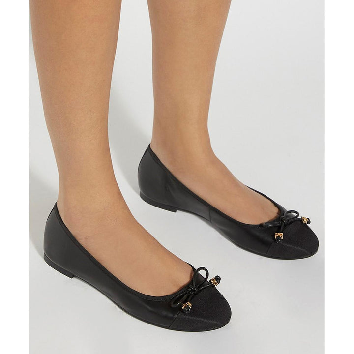 Dune Hallo Wide Fit Ballerinas Black