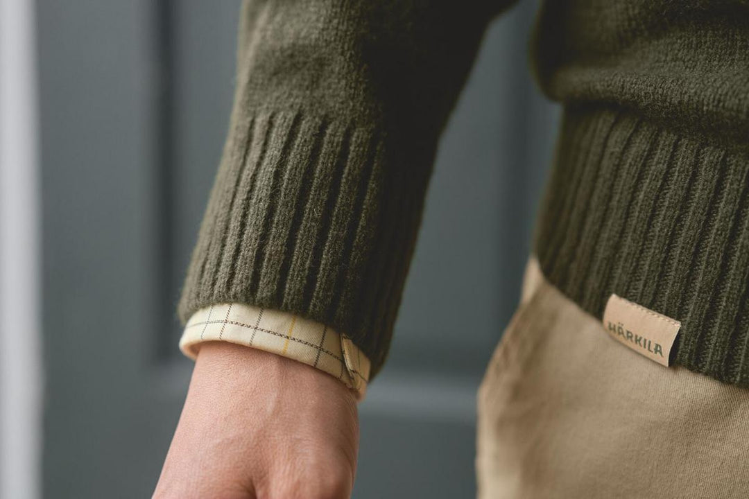 Harkila Vincent merino v-neck pullover Rosin
