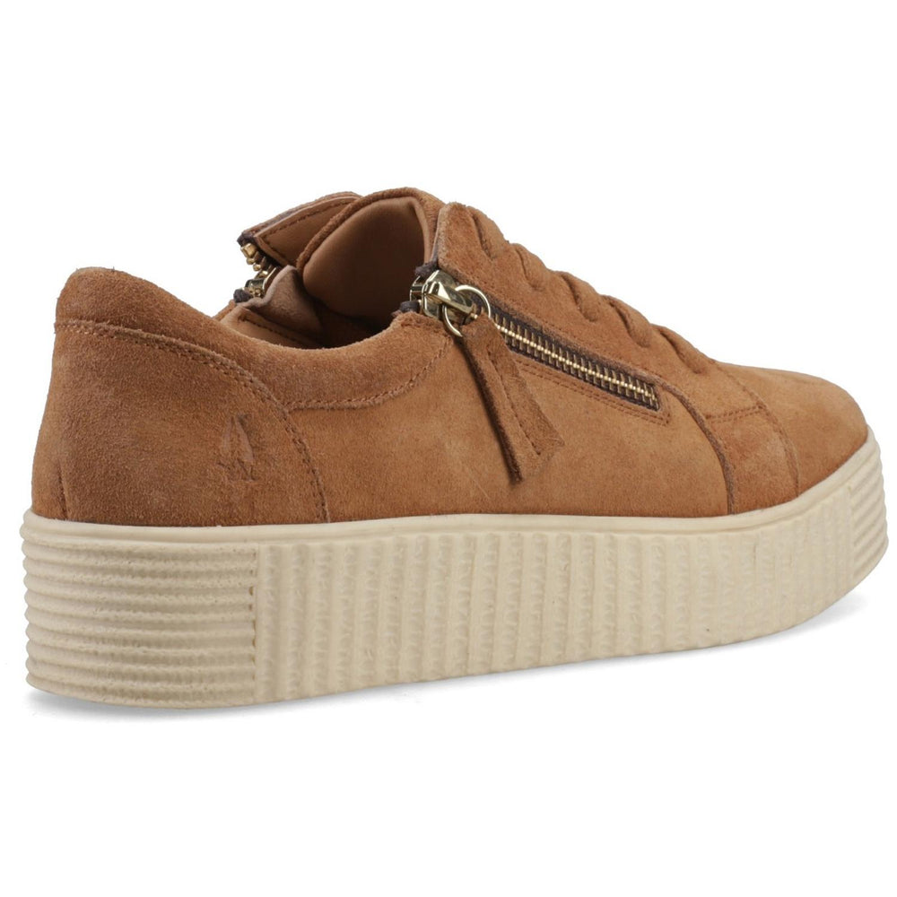 Tara Suede Trainer Tan – view 2