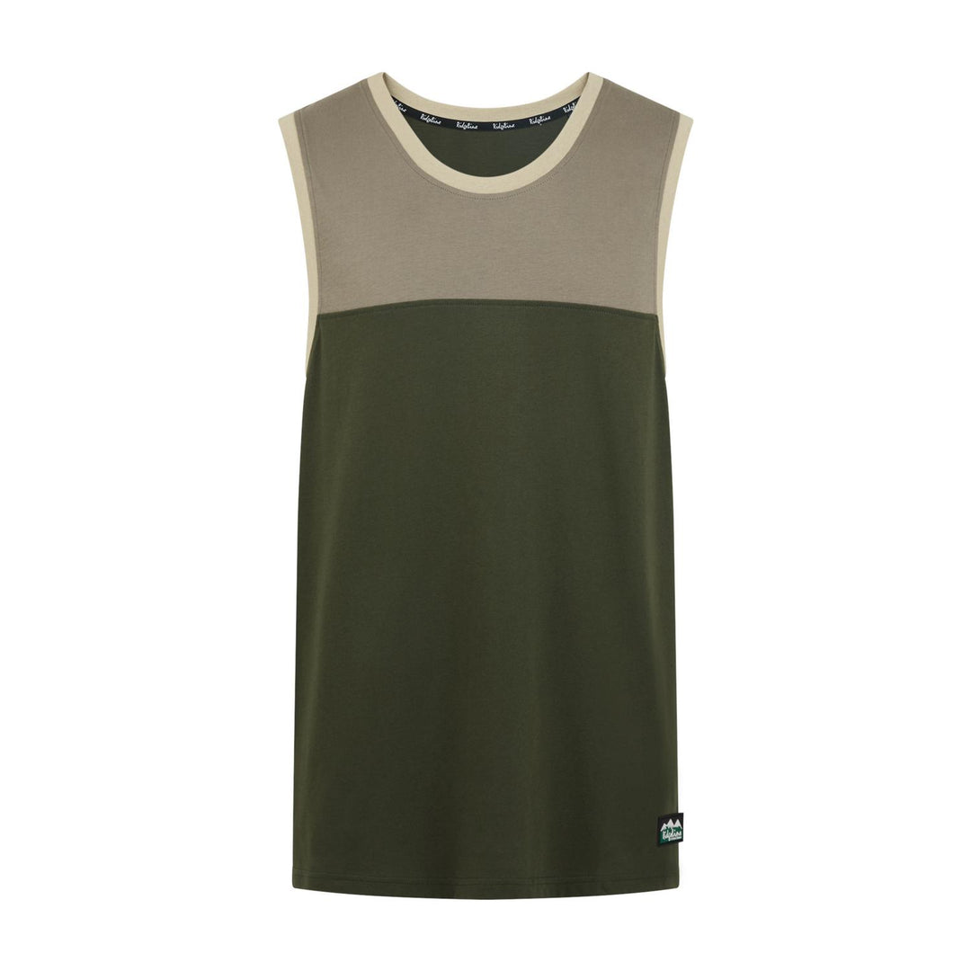 Ridgeline Mens Backslider Cotton Singlet Top