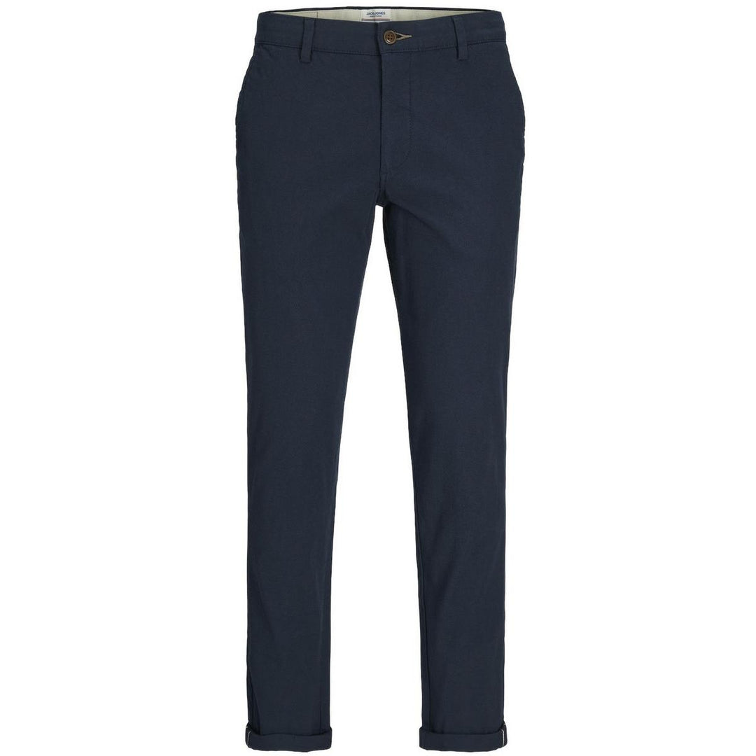 Jack & Jones slim fit chinos in Navy Navy Blazer – view 3