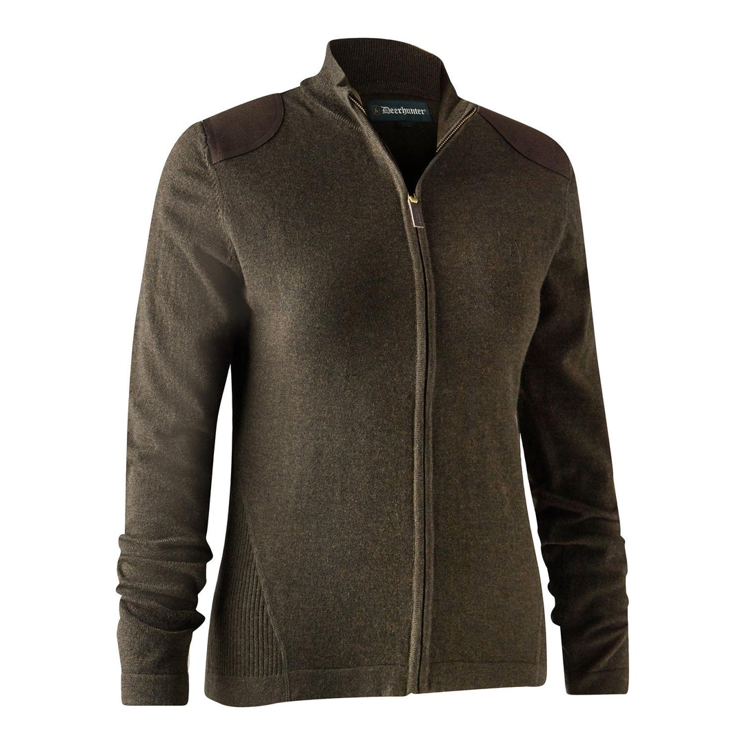 Deerhunter Lady Darlington Knit Cardigan Dark Elm Women's