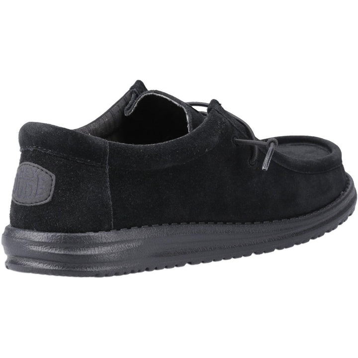 HEYDUDE Wally Suede Shoes Black