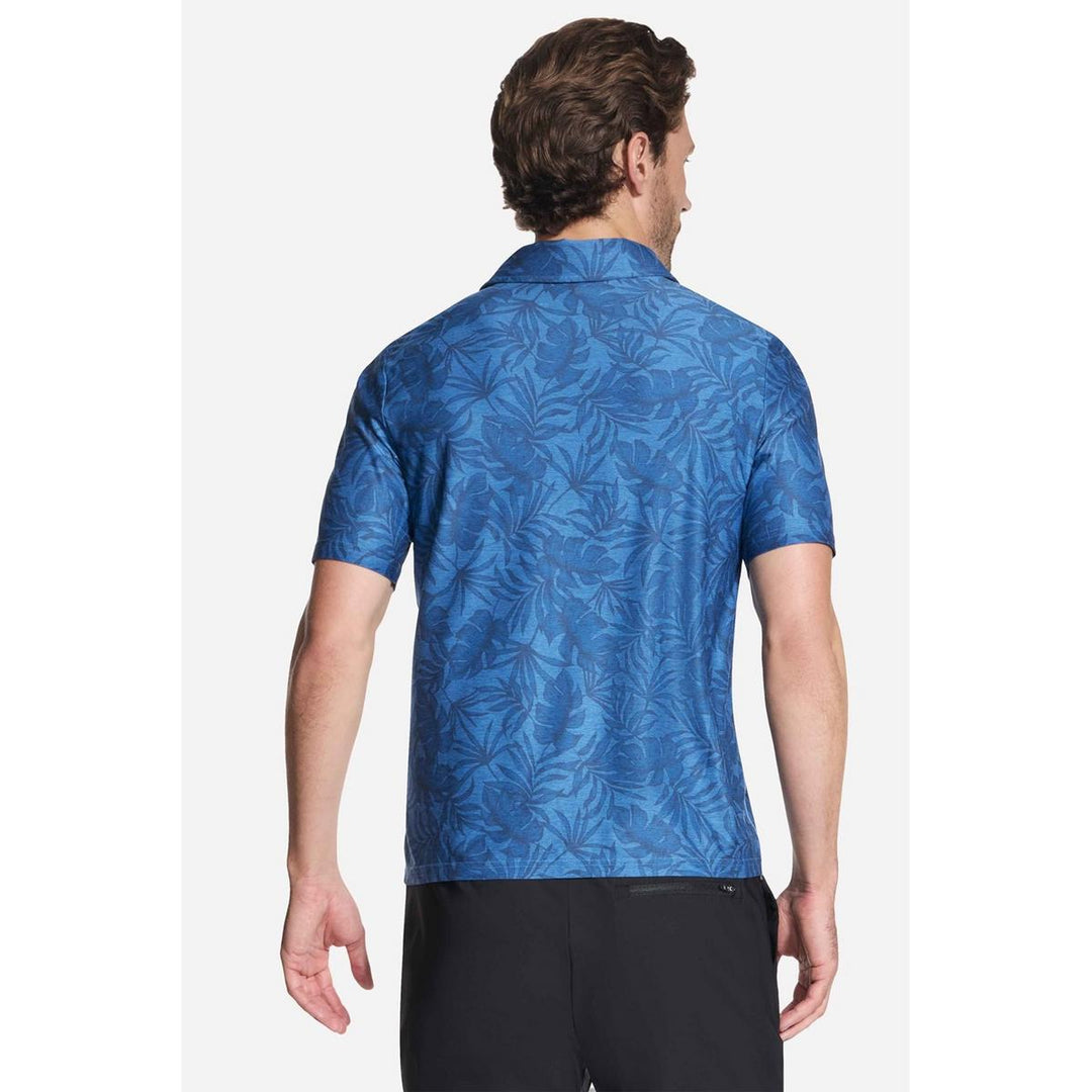 Skechers GO DRI All Day Printed Polo White/Periwinkle