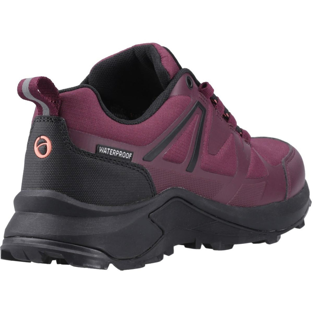 Cotswold Horton Low Recycled Hiking Shoes WP Burgundy – view 2