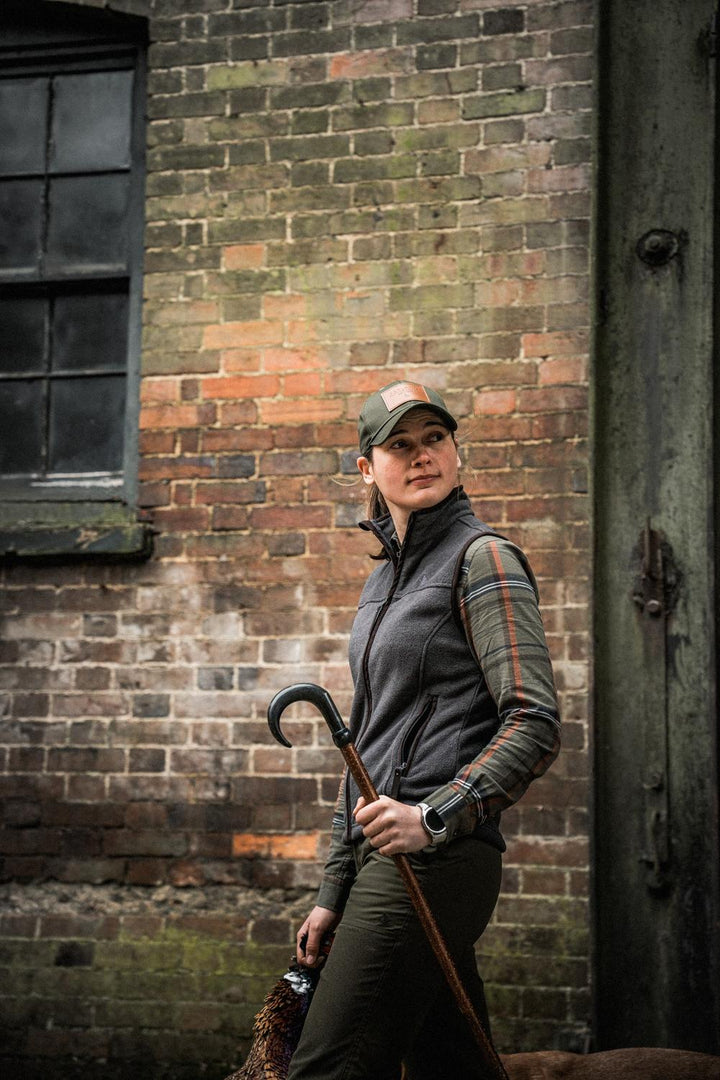 Seeland Woodcock Ivy Fleece Waistcoat – Dark Grey Melange – view 5