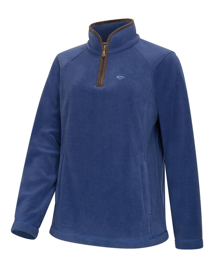 Hoggs of Fife Stenton Ladies 1/4 Zip Fleece - Nordic Blue