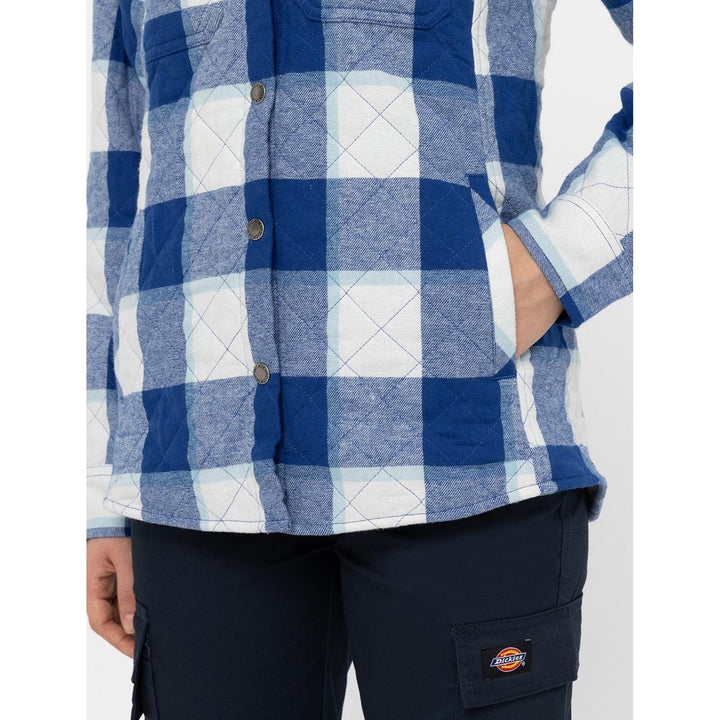 Dickies Flannel Shirt Jacket Surf Blue
