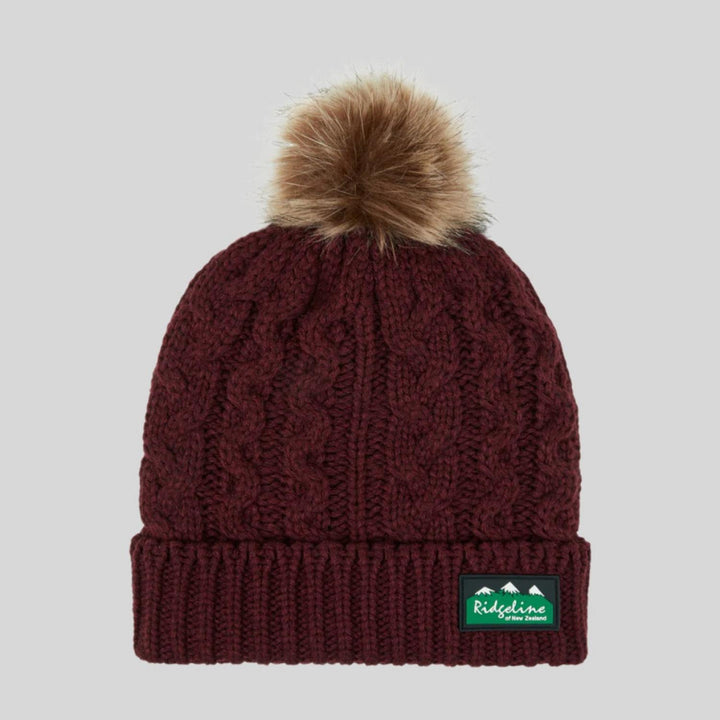 Ridgeline Nordic Fleck Bobble Hat Teak – view 29