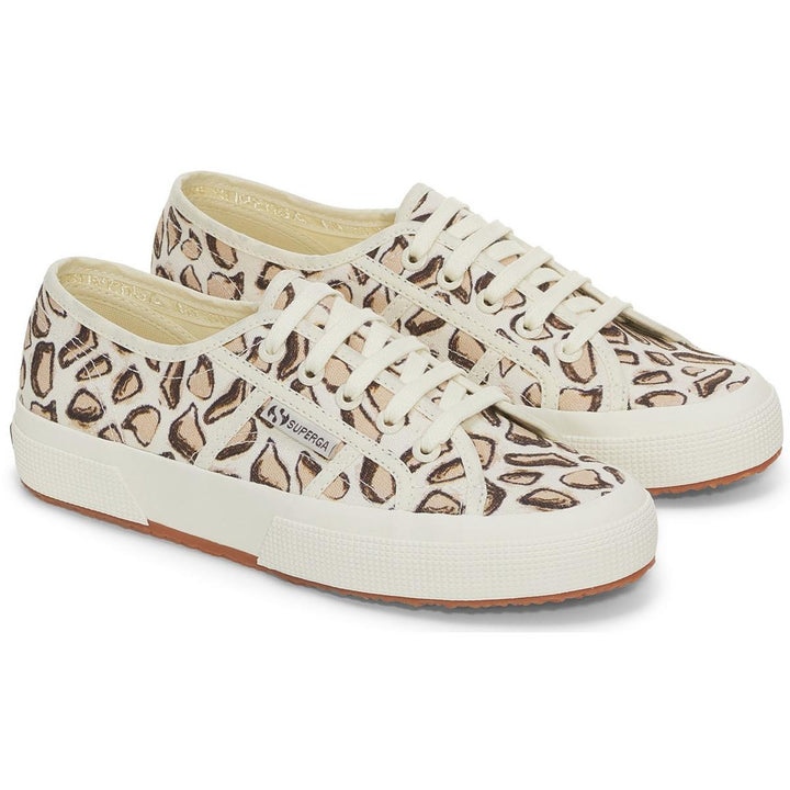 Superga 2750 Giraffa Print Trainers Beige Natural/Giraffa Print