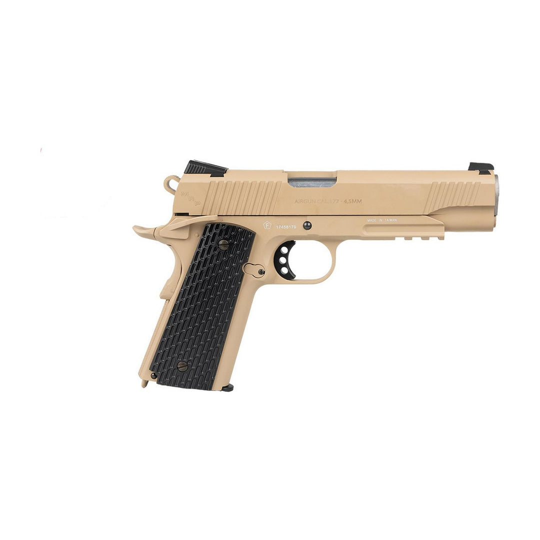 Swiss Arms P1911 Military CO2 BB Air Pistol Tan 4.5mm