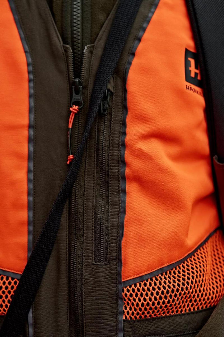 Harkila Wildboar Pro Blaze waistcoat Orange blaze/Brown – view 7