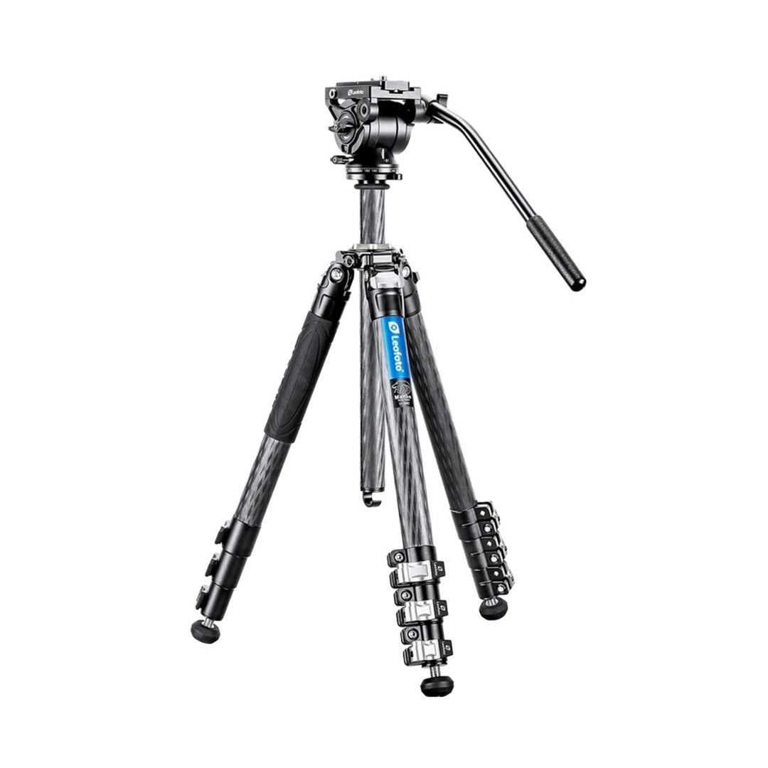 Leofoto LV-324C Manba Flip Lock Carbon Fibre Tripod with BV-10 Video H