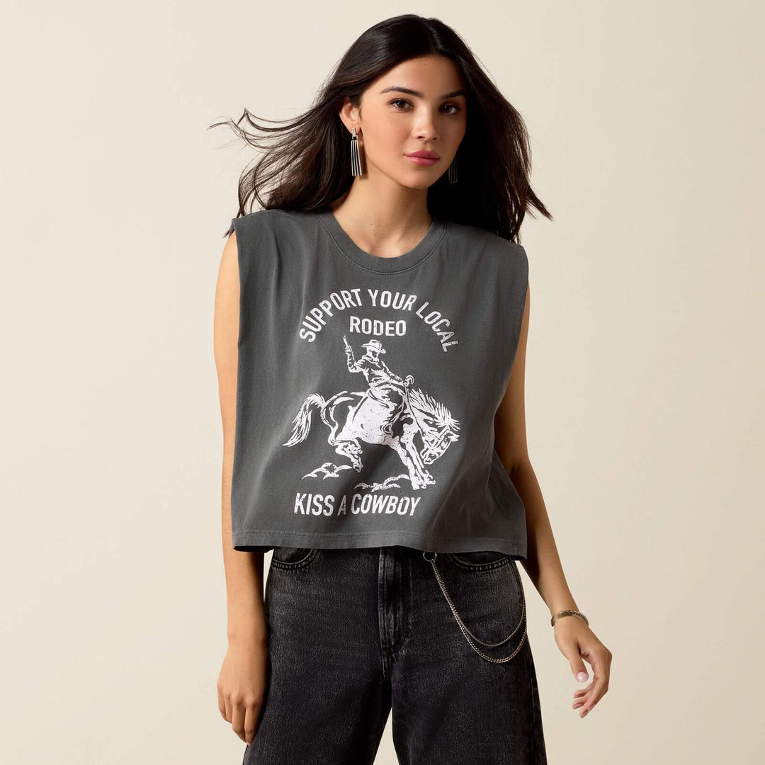 Ariat Ladies Ariat Kiss A Cowboy Short Sleeve T-Shirt