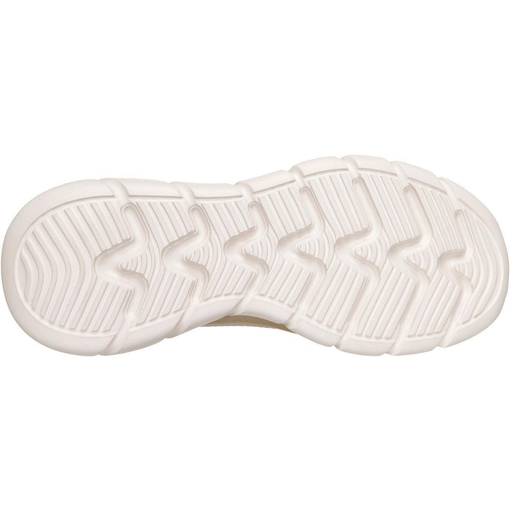 Bobs B Flex Hi Flying Trainers Taupe/Gold Engineered Knit