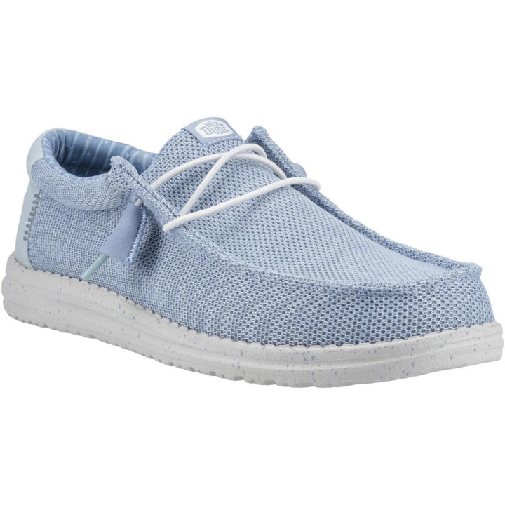 HEYDUDE Wally Stretch Sox Shoes Cloud Blue/Dawn Blue