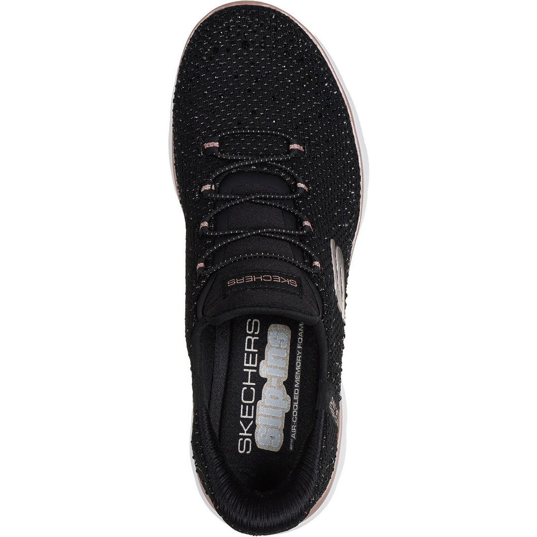 SUMMITS BRILLIANT SHINE Black Mesh/Rose Gold Trim